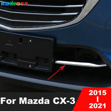 Protector de parachoques frontal inferior cromado cubierta de campana de rejilla de moldura inferior para Mazda CX-3 2015-2017 2018 2019 2020 Accesorios 2024 - compra barato