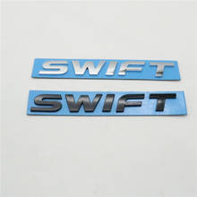 Pegatina con Logo de letras 3D para Suzuki Swift, pegatina para tapa trasera de maletero de coche, insignia de adhesivo plateado, novedad 2024 - compra barato