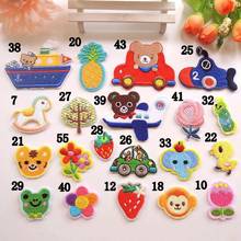 20pcs/lot Small Animal Embroidery Patch Caterpillar Elephant Pony Bear Lion Frog Tree Boat Flower Clothing Decoration Accessory 2024 - buy cheap