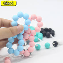 Silicone Teething Baby Pacifier Clips BPA Free DIY Pacifier Chain with Silicone Beads  Holder Infant Feeding Teething Chew Toys 2024 - buy cheap