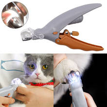 Cortaúñas con luz LED para mascotas, tijeras eléctricas para el cuidado de las uñas, suministros para el cuidado de las garras, para perros y gatos 2024 - compra barato