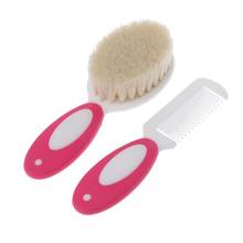 2020 New 2pcs Portable Soft Newborn Baby Hair Brush Baby Kids Comb Child Hairbrush Sets Boys Girls Head Massager 2024 - buy cheap