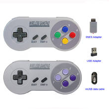 Mando inalámbrico de 2,4 GHz para SNES Mini, joystick sin cable para Super Nintendo Classic, accesorios remotos 2024 - compra barato