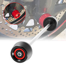 Horquilla delantera para motocicleta, marco de rueda deslizante, almohadillas contra choques, Protector contra caídas, para Ducati Monster 1100 EVO Monster 1200/1200S 2024 - compra barato