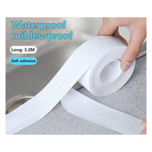 1PC Sealing Strip Tape Bathroom Shower Sink Bath 3.2Mx38mm White PVC Self-adhesive Waterproof Wall Sticker for Bathroom Kitchen 2024 - buy cheap