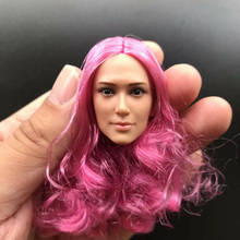 Custom 1/6 Scale Pink Hair Female Soldier Head Sculpt for 12in Action Figure Toy 2024 - buy cheap