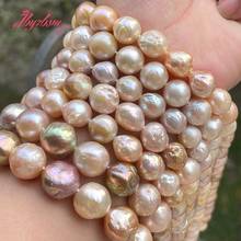 Nearround Keshi Edsion Freshwater Pearl Loose Natural Stone Beads for Women Classical DIY Necklace Bracelet  Jewelry Making 15" 2024 - buy cheap