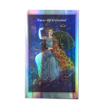 Juego de mesa cartas holográficas de Tarot, juego de cartas de fiesta familiar Celestial 2024 - compra barato