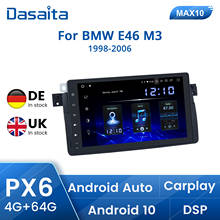 Dasaita Android 9,0 автомобильное радио для BMW E46 M3 318i 320i 325i 2001 2002 2003 GPS Navi 9 "IPS 64 Гб ROM Bluetooth DSP 2024 - купить недорого