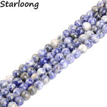 High Quality Natural Nahcolite Sodalite Stone Round Loose Strand Beads 2-12mm for Jewelry Making Bracelet Diy 15" Pick Size 2024 - buy cheap
