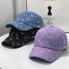 Gorras de béisbol ajustadas para hombre y mujer, visera con visera completamente cerrada, de pico plano, lindo gato, para verano, 2021 2024 - compra barato