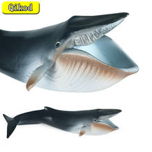 Modelo de Animal marino de simulación de ballena, juguete cognitivo estático de plástico sólido para niños, nuevo tiburón de ballena azul, juguete de colección para niños, regalo 2024 - compra barato