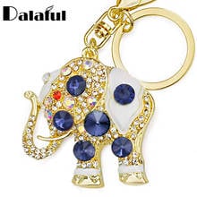 Incrível elefante cristal bolsa pingente bolsa fivela tendência chaveiros suporte chaveiros para carro k189 2024 - compre barato