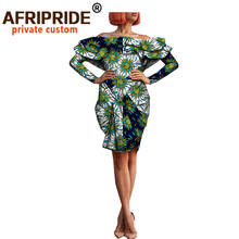 Vestido africano de tela de ankara con estampado, algodón, bazin riche, manga larga, fiesta, A7225139, 2020 2024 - compra barato