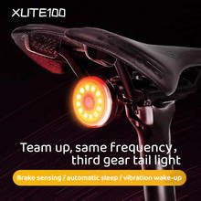2021 XLITE100 Bicycle Smart Auto Brake Sensing Light IPx6 Waterproof LED Charging Cycling Taillight Bike Rear Light Accessories 2024 - buy cheap