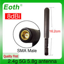 EOTH 2pcs 2.4g 5.8g antenna 8dbi sma male wlan wifi dual band antene router antena IPX ipex 1 SMA female pigtail Extension Cable 2024 - buy cheap