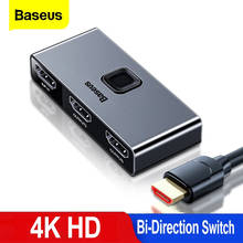 Baseus 4KHD Switcher 2 in 1 out 4K HD Switch Bi-Direction Adapter Splitter Converter For PS4 TV Box PC HDMI-compatible Switcher 2024 - buy cheap