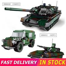 Xingbao-bloques de construcción de vehículos de infantería Moc para niños, Kit de arma de guerra, coche del ejército, soldado de la Segunda Guerra Mundial, juguetes para niños 2024 - compra barato