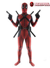 Fantasia de deadpool de super herói, traje masculino de cosplay, fantasia de dia das bruxas, para festas, shows e eventos 2024 - compre barato