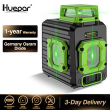 Huepar Cross Line Laser Level Green 360° Horizontal Two Vertical Lines Self-Leveling Li-ion Battery Type-C Charging Port & Hard 2024 - buy cheap