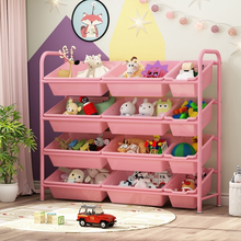 Estante de almacenamiento de juguetes para niños, estantería sencilla para juguetes de bebés, organizador de varios niveles, armario de almacenamiento de Juguetes 2024 - compra barato