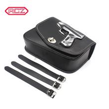 1pcs Motorcycle Universal Black PU Leather Right Side Gun Logo Saddlebag Saddle Bag for Harley Sportster 2024 - buy cheap