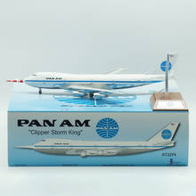 Diecast 1:200 PAN AM Airline Airplane 747 B747-100 N732PA Clipper Storm King Model Toy with Base Landing Gear Alloy Aircraft 2024 - buy cheap