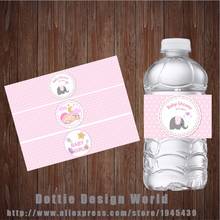 20 Pcs Pink Dot Girl Baby Shower Water Bottle Wine Labels Waterproof Candy Bar Wrapper Sticker Birthday Party Decoration Supply 2024 - buy cheap