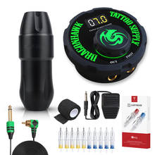 Dragonhawk Mast Top Tattoo Machine Set Kit Motor Rotary Pen Makeup Power Needles 2024 - buy cheap