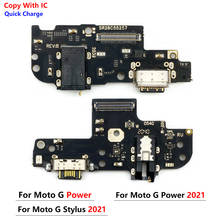 USB Charger Charging Socket Port Connector Board Flex Cable Repair Parts For Motorola Moto G Stylus G Power 2021 fast charging 2024 - buy cheap