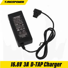 Cargador de batería de 16,8 V 3A d-tap para videocámara, montaje en V/Paquete de batería de bloqueo de V, adaptador de corriente para videocámara, enchufe dtap 2024 - compra barato