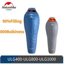 Naturehike Upgraded ULG Mummy Goose Down Sleeping Bag Winter Portable Keep Warm 20D Waterproof Camping Travel 800FP Sleeping Bag 2024 - buy cheap