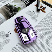 Funda protectora de goma suave para llave de coche, accesorios de TPU para Audi A1, A3, A4, A5, A6, A7, A8, Quattro, Q3, Q5, Q7 2024 - compra barato