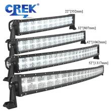 CREK-Barra de luz LED curva para camión, 22, 32, 42 y 52 pulgadas, para 4x4, 4WD, Jeep, todoterreno, SUV, ATV, Pickup, coche de 12V y 24V 2024 - compra barato