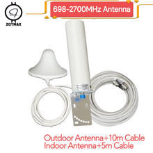 ZQTMAX-antena de refuerzo de señal móvil, repetidor de banda triple, 2g, 3g, 4g, lte, dcs, gsm, 900, 1800, 2100, amplificador celular con cable 2024 - compra barato