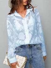 Блузка женская кружевная в стиле пэчворк, Офисная рубашка, модный однотонный топ на пуговицах, Повседневная Блузка с длинным рукавом, весна 2021 2024 - купить недорого