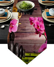 Toalha de mesa moderna com estampa de flores 3d, decoração para festa de casamento, piquenique, jantar, mesa de jantar 2024 - compre barato