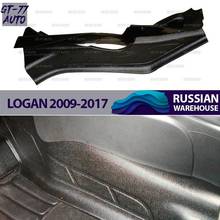 Защитные накладки на туннель для Renault Logan 2009-2013 защитные молдинги 1 комплект / 2 шт внутренний материал ABS пластик Стайлинг 2024 - купить недорого