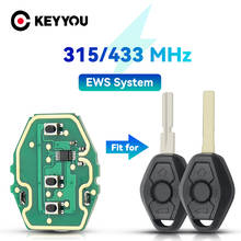 KEYYOU Remote Control Circuit Board For BMW X3 X5 Z3 Z4 1/3/5/7 1 3 5 7 X3 X5 Series EWS System Fob 3 Buttons 315/433MHz Car Key 2024 - buy cheap