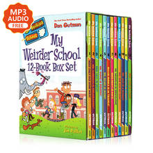 Dan Gutman-caja de libros My Weirder para niños, conjunto de 12 libros de aprendizaje de historia en inglés, libros de imagen, temática de Campus 2024 - compra barato