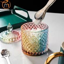 Colored European Style Glass Jar Candy Storage Can Storage Snack Wedding Jewelry Box Food Container Suger Canister 2024 - buy cheap