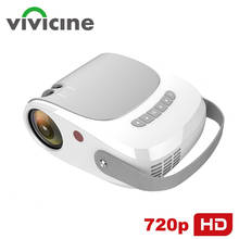 Видеопроектор Vivicine 2021 новейший 720p HD для домашнего кинотеатра, HDMI USB PC 1080p игровой кинопроектор проектор с поддержкой AC3 2024 - купить недорого