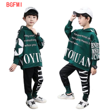 Clothes For Boys Loose Casual Hoodies & Pants Boy Clothes Set Letter Print Boys Clothes Fall Fashion Kids Suit For Boy Steetwear 2024 - buy cheap
