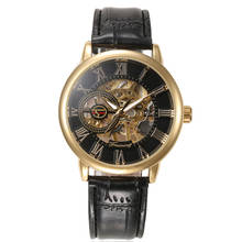 New Luxury Mens Steampunk Skeleton Stainless Steel Automatic Mechanical Wrist Watch 2024 - buy cheap