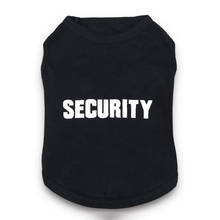 Security Dog Shirt Clothes for Pet Puppy T-Shirts Small Dogs Costumes Cat Clothing Vest Summer Pet Clothes Cosplay Apparel Black 2024 - buy cheap