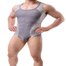 Collant masculino macacão bodysuits construção do corpo shapers collants homens singlet underwear bikini de uma peça masculina roupa interior shapers 2024 - compre barato