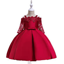Vestido listrado floral de unicórnio para meninas, vestidos para festa de casamento, princesa, vestido de natal para crianças 2024 - compre barato