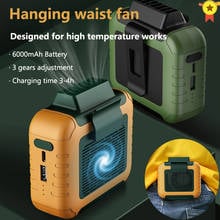 Newest USB Portable Personal Hanging waist Fan With Recharge Battery Ultra quiet Wearable Electric Fan handheld Air Conditioner 2024 - buy cheap