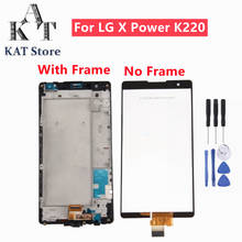 Kat 5.3 "lcd tela de toque para lg x power k220 k220f k220ds lcd digitador assembléia com quadro melhor serviço pós-venda 2024 - compre barato