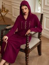 Eid Mubarak-caftán marroquí Abaya Dubai, vestido musulmán para mujer, vestidos turcos, ropa islámica, bata de caftán para mujer musulmana 2024 - compra barato
